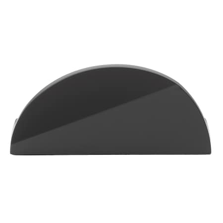 Gliderite Hardware 1-1/2 in. Center to Center Semi Circle Knob Matte Black 4844-MB-1